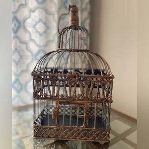 Metal decorative birdcage